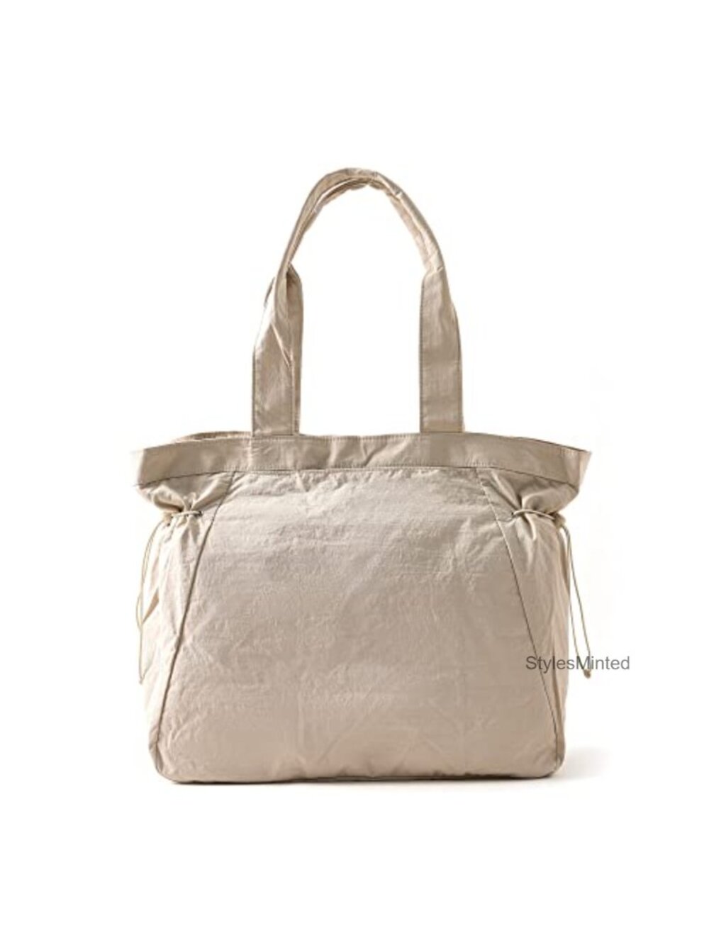 Nylon Tote Bag Large Hobo Shoulder Bag Lightweight Side Cinch 18L Waterproof